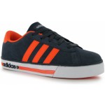 Adidas Daily Suede Childrens Boys Trainers DkCinder/Red